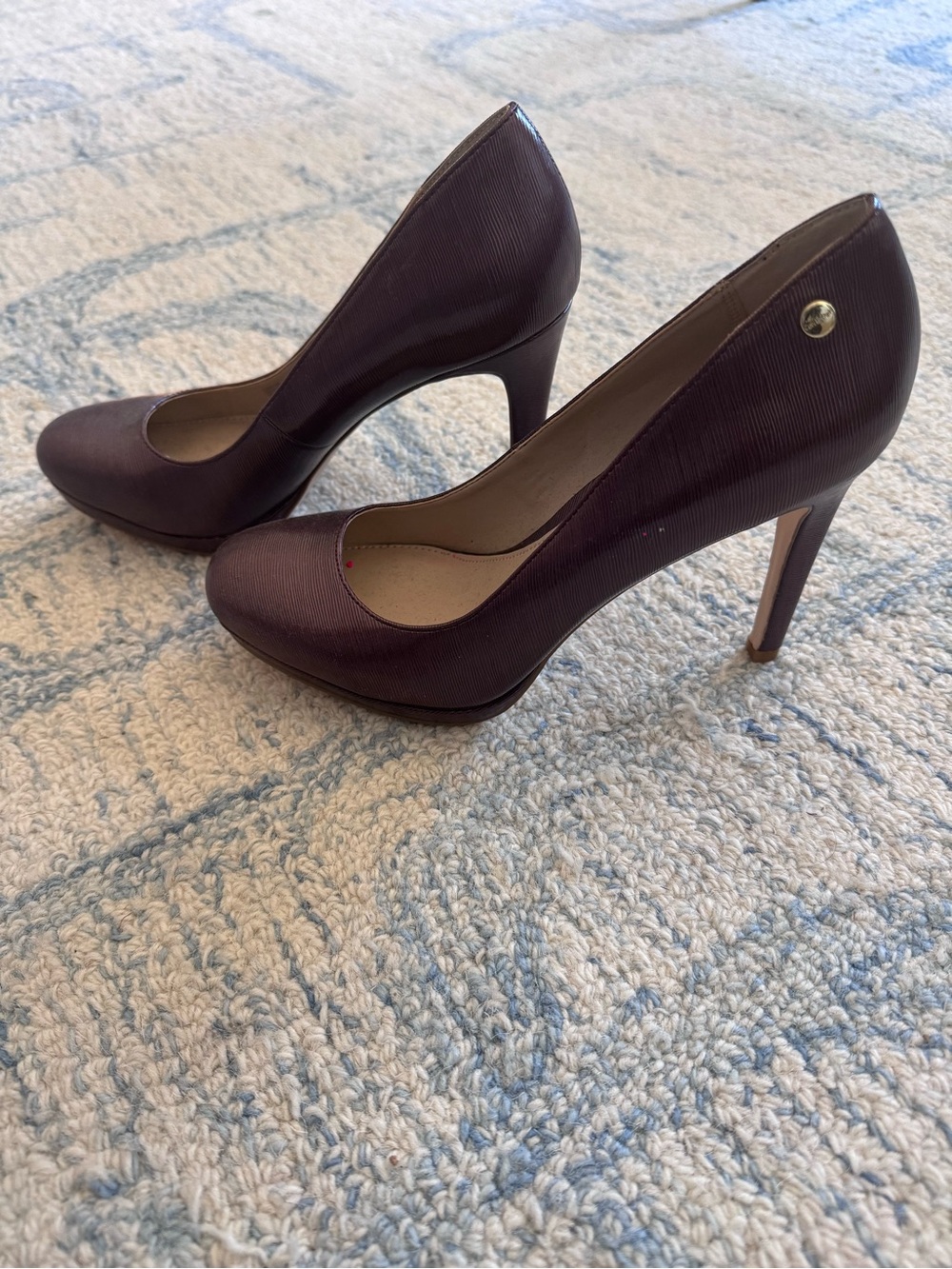 Calvin Klein Deep Plum Stiletto Pumps